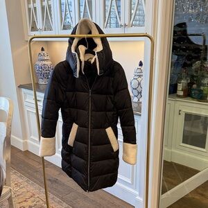 Tahari Black Coat with Cream Lining